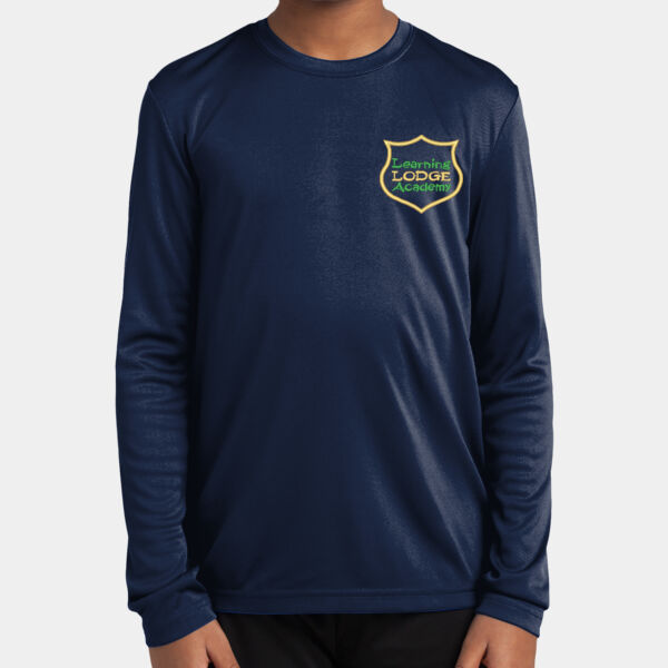 LLA ELEMENTARY- Navy Long Sleeve Dri-fit - Youth Long Sleeve PosiCharge ® Competitor Tee Thumbnail