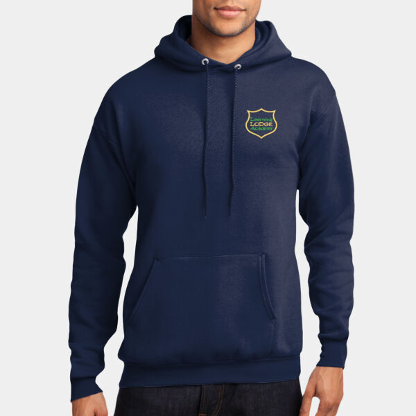 LLA ELEMENTARY - NAVY ADULT - Core Fleece Pullover Hooded Sweatshirt Thumbnail