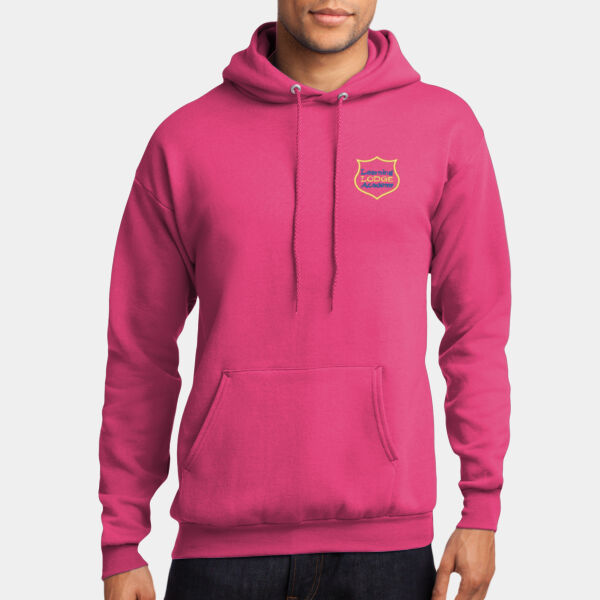 LLA Elementary - Pink - ADULT - Core Fleece Pullover Hooded Sweatshirt Thumbnail