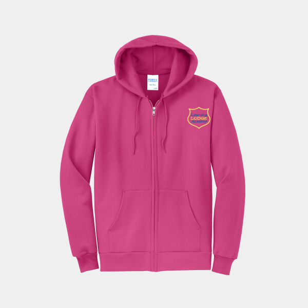 LLA Elementary - PINK - ADULT ZIP HOODIE Thumbnail